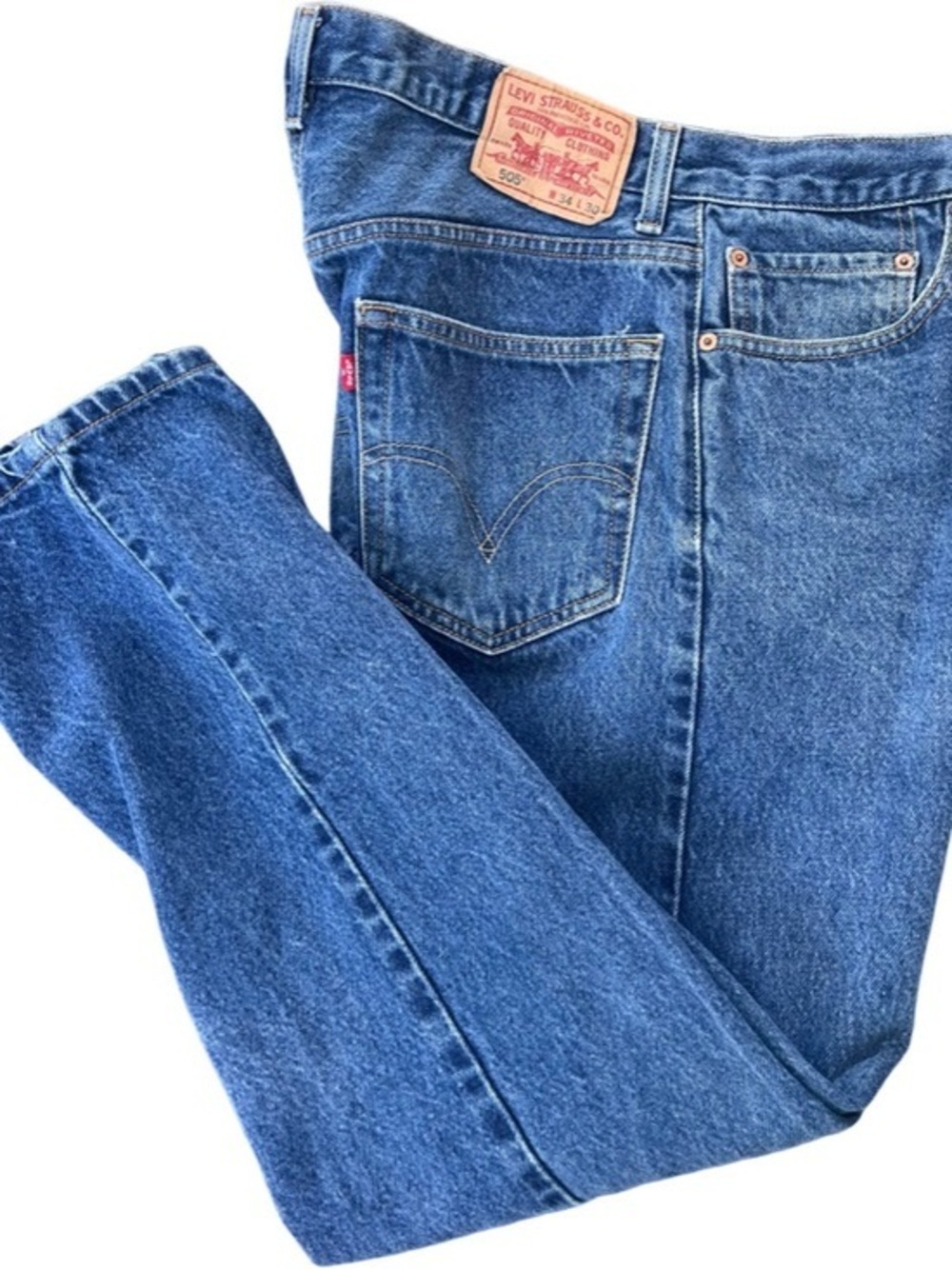 Levi's 505 Men's Blue Denim Jeans - Classic Straight Fit